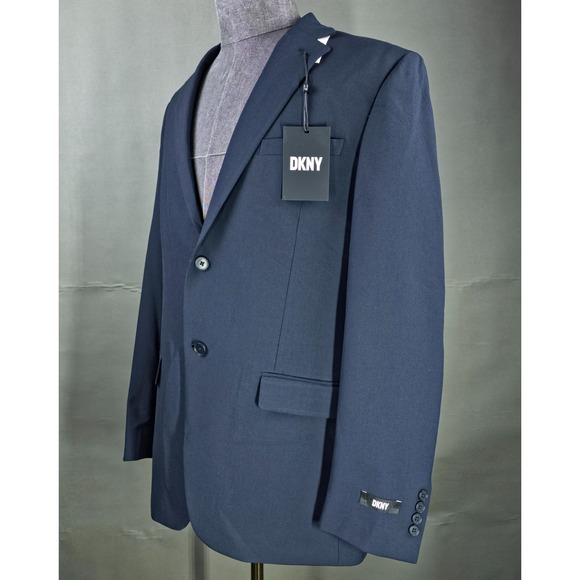 DKNY Sport Coat Mens 42R Navy Duran Quiet Luxury Business Casual Polished NWT - Picture 5 of 10